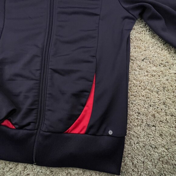 PUMA Track Jacket Women's Medium Full Zip Long Sleeve Red/pink Purple W Logo - Picture 9 of 14